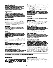 MTD Cub Cadet 826 4×4 Snow Blower Owners Manual page 8