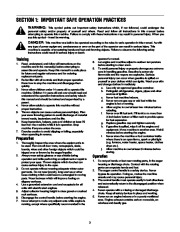 MTD White Outdoor OGST-3106 Snow Blower Owners Manual page 3