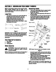MTD White Outdoor OGST-3106 Snow Blower Owners Manual page 5
