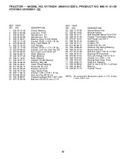 2010 Weed Eater 96041012001 Lawn Tractor Parts Manual, 2010 page 13