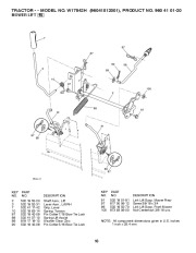 2010 Weed Eater 96041012001 Lawn Tractor Parts Manual, 2010 page 16