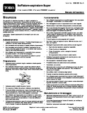 Toro 51593 Super Blower/Vacuum Owners Manual, 2007, 2008, 2009 page 43