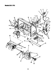 MTD White Outdoor Snow Boss 550 H623D 750 H633E Snow Blower Owners Manual page 20