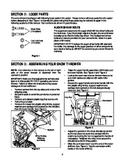 MTD White Outdoor Snow Boss 550 H623D 750 H633E Snow Blower Owners Manual page 5