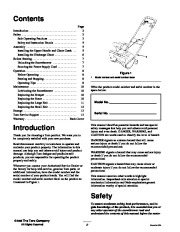 Toro 38025 1800 Power Curve Snowthrower Owners Manual, 2001, 2002 page 2