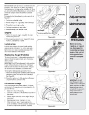 MTD 2N1 2P5 Single Stage Snow Blower Owners Manual page 11