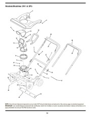 MTD 2N1 2P5 Single Stage Snow Blower Owners Manual page 14