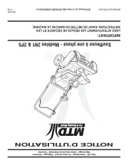 MTD 2N1 2P5 Single Stage Snow Blower Owners Manual page 32