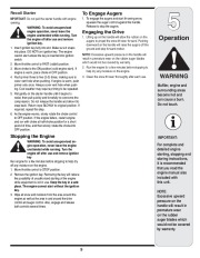 MTD 2N1 2P5 Single Stage Snow Blower Owners Manual page 9