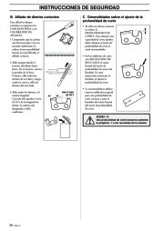 Husqvarna S 36 Oregon 90 91 VG SG Saw Attachment Chainsaw Owners Manual EN FR ES, 2002,2003 page 38