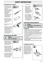 Husqvarna S 36 Oregon 90 91 VG SG Saw Attachment Chainsaw Owners Manual EN FR ES, 2002,2003 page 7