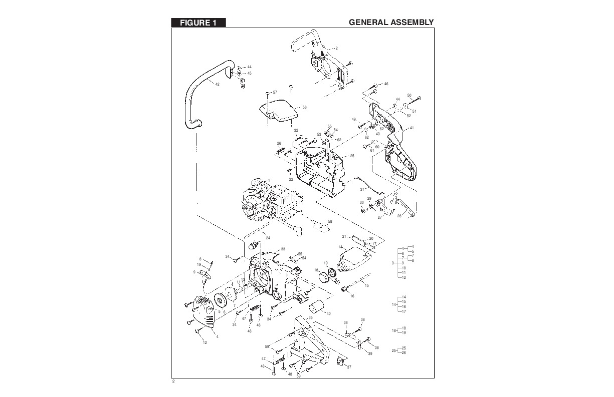 Mcculloch cs38em parts diagram