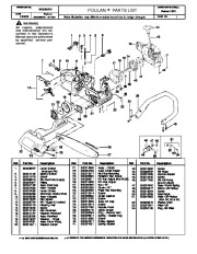 Poulan 2075 Chainsaw Parts List page 1