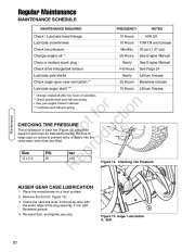 Simplicity Snapper 1695302 1695311 1695410 1695313 1695314 1695411 Intermediate Frame Snow Blower Owners Manual page 20
