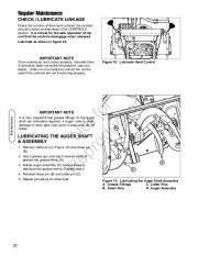 Simplicity Snapper 1695302 1695311 1695410 1695313 1695314 1695411 Intermediate Frame Snow Blower Owners Manual page 22