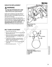 Simplicity Snapper 1695302 1695311 1695410 1695313 1695314 1695411 Intermediate Frame Snow Blower Owners Manual page 29