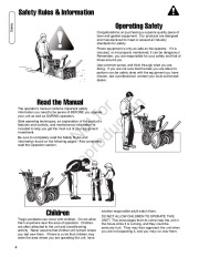 Simplicity Snapper 1695302 1695311 1695410 1695313 1695314 1695411 Intermediate Frame Snow Blower Owners Manual page 4