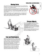Simplicity Snapper 1695302 1695311 1695410 1695313 1695314 1695411 Intermediate Frame Snow Blower Owners Manual page 5