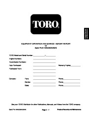 Toro 98957SL Rev B Service Manual Sand Pro 2020 3020 5020 Preface Publication page 17