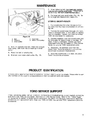 Toro 38025 1800 Power Curve Snowthrower Owners Manual, 1991 page 9