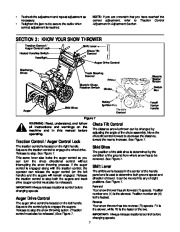 MTD Cub Cadet 850 SWE 1130 SWE Snow Blower Owners Manual page 7
