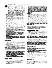 MTD Cub Cadet 850 SWE 1130 SWE Snow Blower Owners Manual page 9