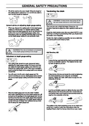 Husqvarna 455e 455 Rancher 460 Chainsaw Owners Manual, 2006,2007,2008 page 13