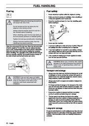 Husqvarna 455e 455 Rancher 460 Chainsaw Owners Manual, 2006,2007,2008 page 20