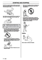 Husqvarna 455e 455 Rancher 460 Chainsaw Owners Manual, 2006,2007,2008 page 22