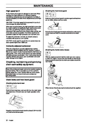 Husqvarna 455e 455 Rancher 460 Chainsaw Owners Manual, 2006,2007,2008 page 32