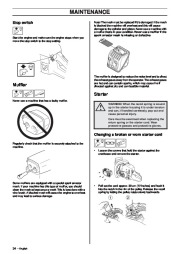 Husqvarna 455e 455 Rancher 460 Chainsaw Owners Manual, 2006,2007,2008 page 34