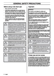 Husqvarna 455e 455 Rancher 460 Chainsaw Owners Manual, 2006,2007,2008 page 6