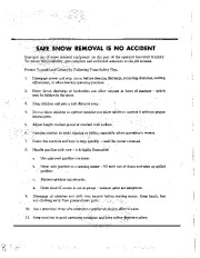 Simplicity 564 42-Inch Rotary Snow Blower Owners Manual page 2