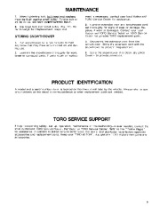 Toro 38025 1800 Power Curve Snowthrower Owners Manual, 1991 page 9