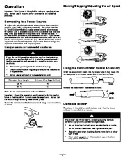 Toro 51599 Ultra Blower/Vacuum Owners Manual, 2007, 2008, 2009, 2010, 2011, 2012 page 4