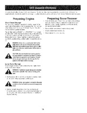 Craftsman 247.88455 Craftsman 5.5 Horse Power 24-inch 4-cycle 3-speed Snow Thrower Owners Manual page 16