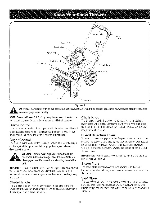 Craftsman 247886640 24-Inch Snow Blower Owners Manual