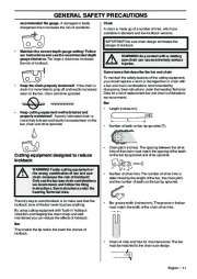 Husqvarna 395XP 395XPG Chainsaw Owners Manual, 2001,2002,2003,2004,2005,2006,2007,2008,2009,2010 page 11