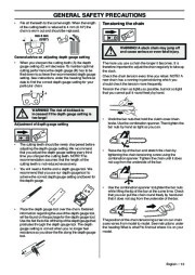 Husqvarna 395XP 395XPG Chainsaw Owners Manual, 2001,2002,2003,2004,2005,2006,2007,2008,2009,2010 page 13