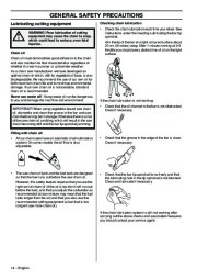 Husqvarna 395XP 395XPG Chainsaw Owners Manual, 2001,2002,2003,2004,2005,2006,2007,2008,2009,2010 page 14