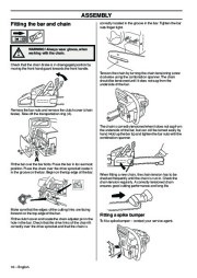 Husqvarna 395XP 395XPG Chainsaw Owners Manual, 2001,2002,2003,2004,2005,2006,2007,2008,2009,2010 page 16