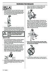 Husqvarna 395XP 395XPG Chainsaw Owners Manual, 2001,2002,2003,2004,2005,2006,2007,2008,2009,2010 page 22