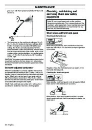 Husqvarna 395XP 395XPG Chainsaw Owners Manual, 2001,2002,2003,2004,2005,2006,2007,2008,2009,2010 page 32