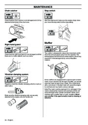 Husqvarna 395XP 395XPG Chainsaw Owners Manual, 2001,2002,2003,2004,2005,2006,2007,2008,2009,2010 page 34