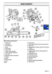 Husqvarna 395XP 395XPG Chainsaw Owners Manual, 2001,2002,2003,2004,2005,2006,2007,2008,2009,2010 page 5