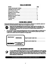 MTD Cub Cadet 521E Snow Blower Owners Manual page 2