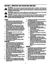 MTD Cub Cadet 521E Snow Blower Owners Manual page 3