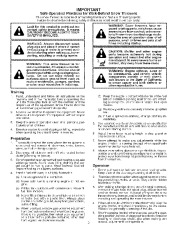 Craftsman 917.881064 Craftsman 1450 Series 30-Inch Power-Propelled Snow Thrower Owners Manual page 2