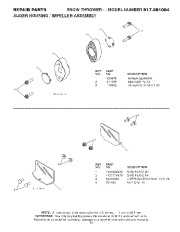 Craftsman 917.881064 Craftsman 1450 Series 30-Inch Power-Propelled Snow Thrower Owners Manual page 43