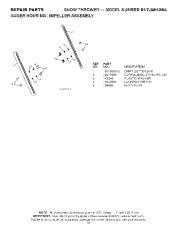 Craftsman 917.881064 Craftsman 1450 Series 30-Inch Power-Propelled Snow Thrower Owners Manual page 44